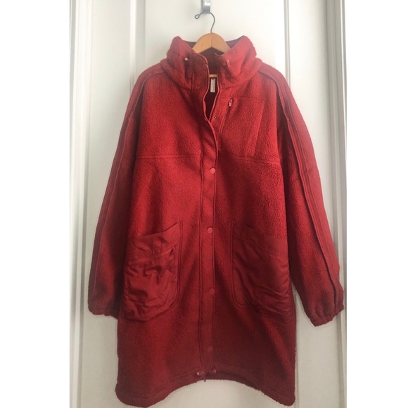 Free People Faux Shearling Oversize Jacket NWT - Picture 2 of 7